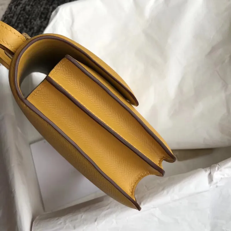 Hermes Mini Constance 18cm Taška Jaune Epsom