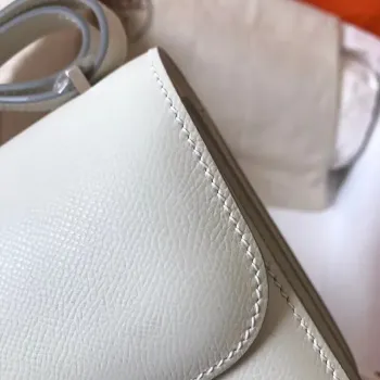 Hermes Mini Constance 18cm Bílá Epsom Taška