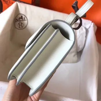 Hermes Mini Constance 18cm Bílá Epsom Taška
