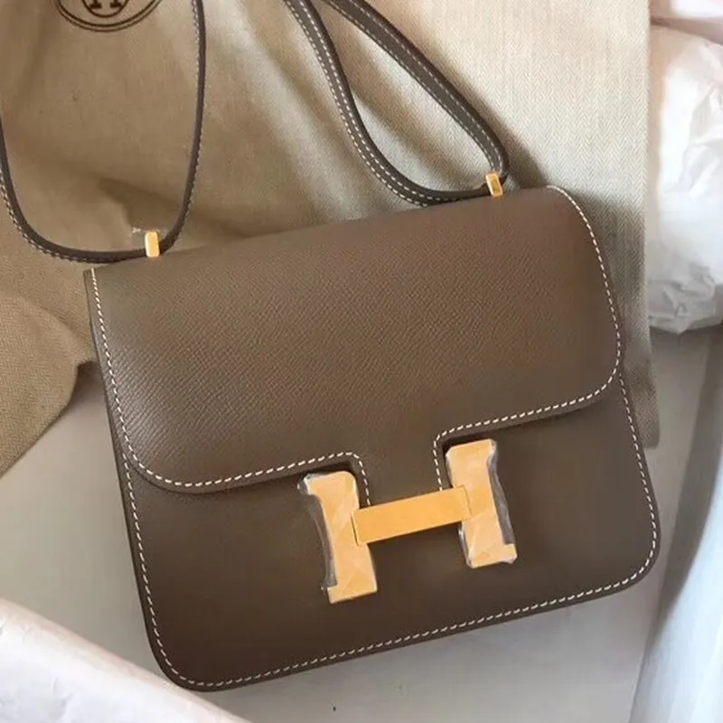 Hermes Mini Constance 18cm Taupe Epsom Taška