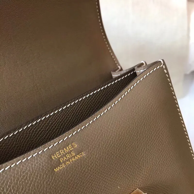 Hermes Mini Constance 18cm Taupe Epsom Taška