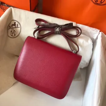 Hermes Mini Constance 18cm Ruby Epsom Taška