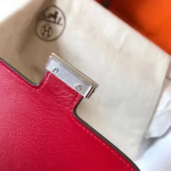 Hermes Mini Constance 18cm Červená Epsom Taška