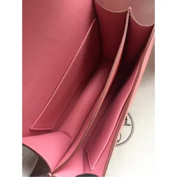 Hermes Mini Constance 18cm Růžová Epsom Taška