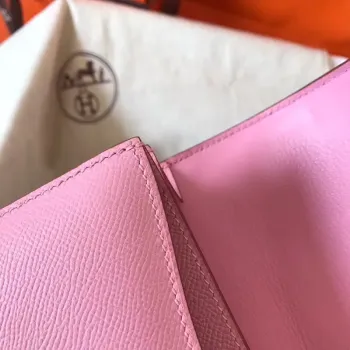 Hermes Mini Constance 18cm Růžová Epsom Taška
