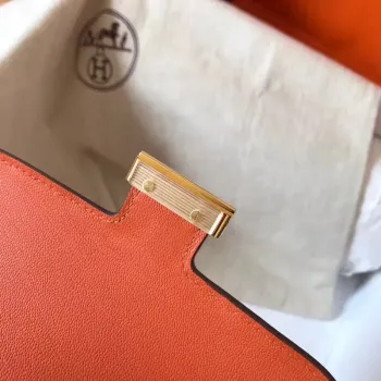 Hermes Mini Constance 18cm Oranžová Epsom Taška