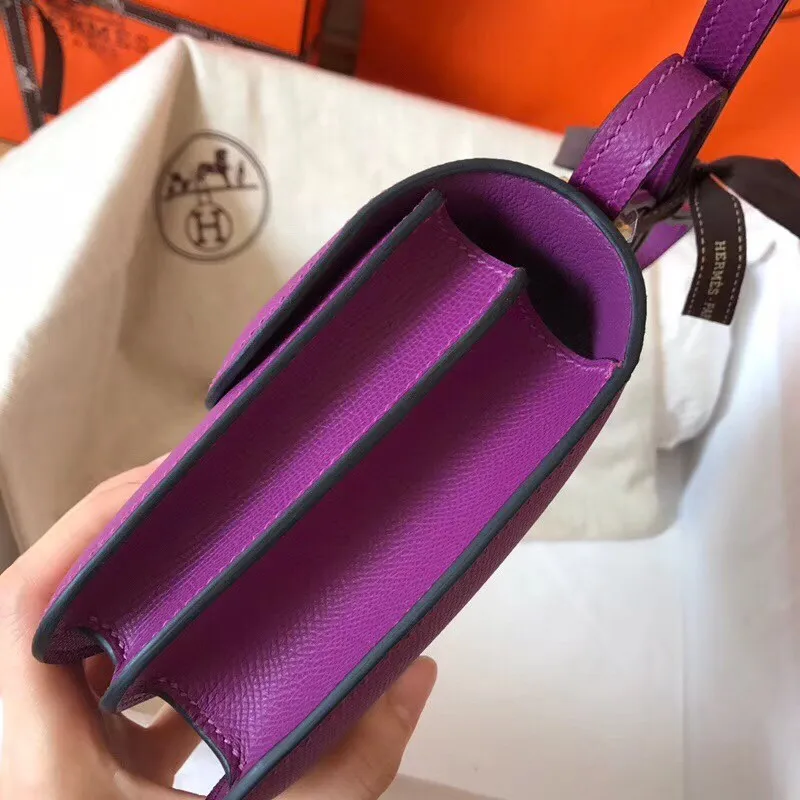 Hermes Mini Constance 18cm Cyclamen Epsom Taška