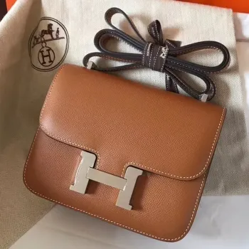 Hermes Mini Constance 18cm Zlatá Epsom Taška