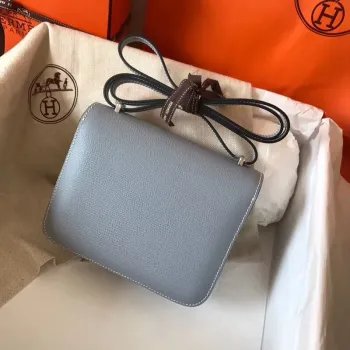 Hermes Mini Constance 18cm Epsom Blue Lin Taška