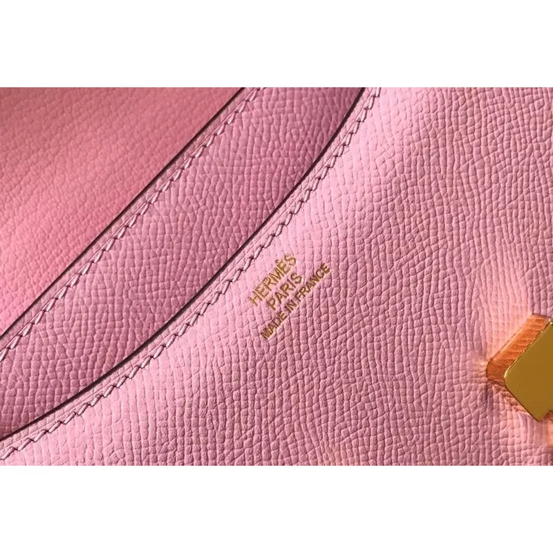 Hermes Mini Constance 18cm Epsom Mauve Sylvestre Taška