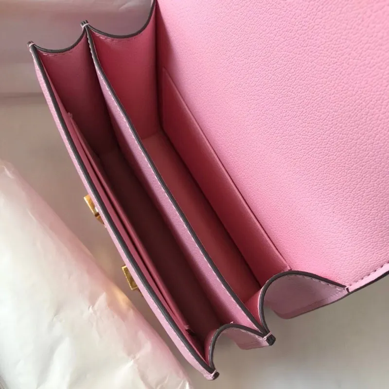Hermes Mini Constance 18cm Epsom Mauve Sylvestre Taška