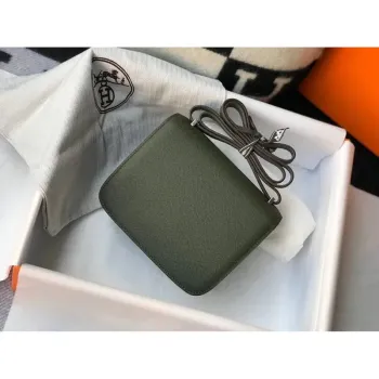 Hermes Mini Constance 18cm Epsom Vert Olive Taška