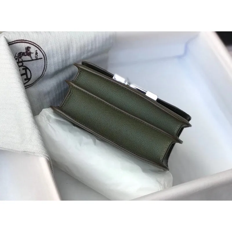 Hermes Mini Constance 18cm Epsom Vert Olive Taška