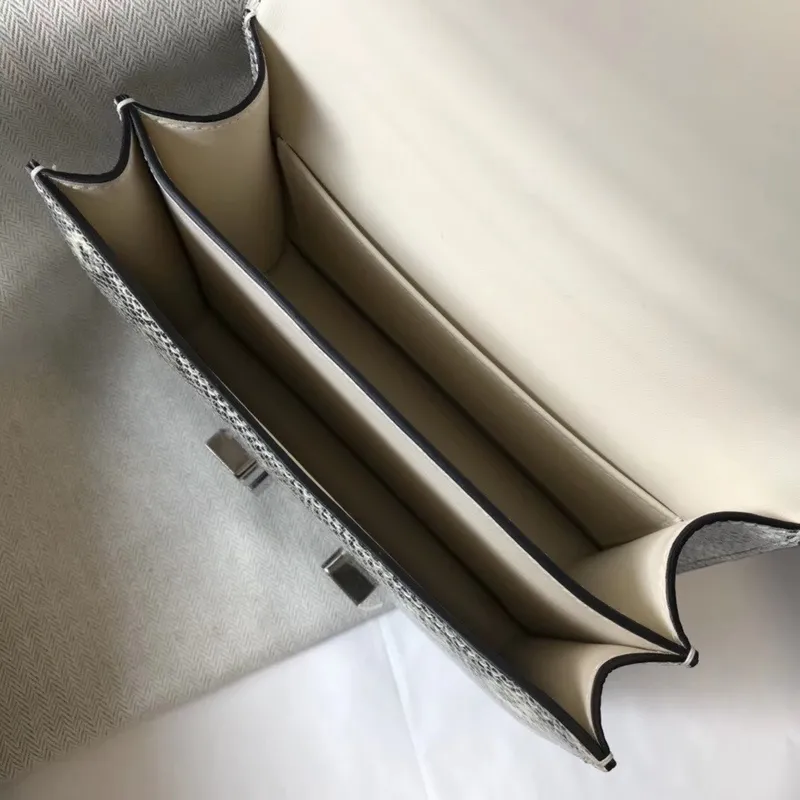 Taška Hermes Constance 18 cm v ombre embosované přírodní ještěrce