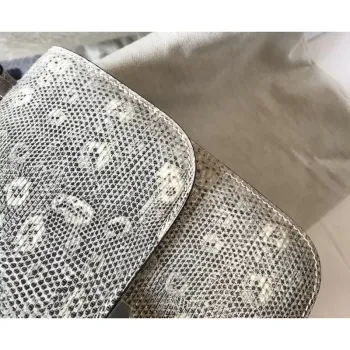 Taška Hermes Constance 18 cm v ombre embosované přírodní ještěrce