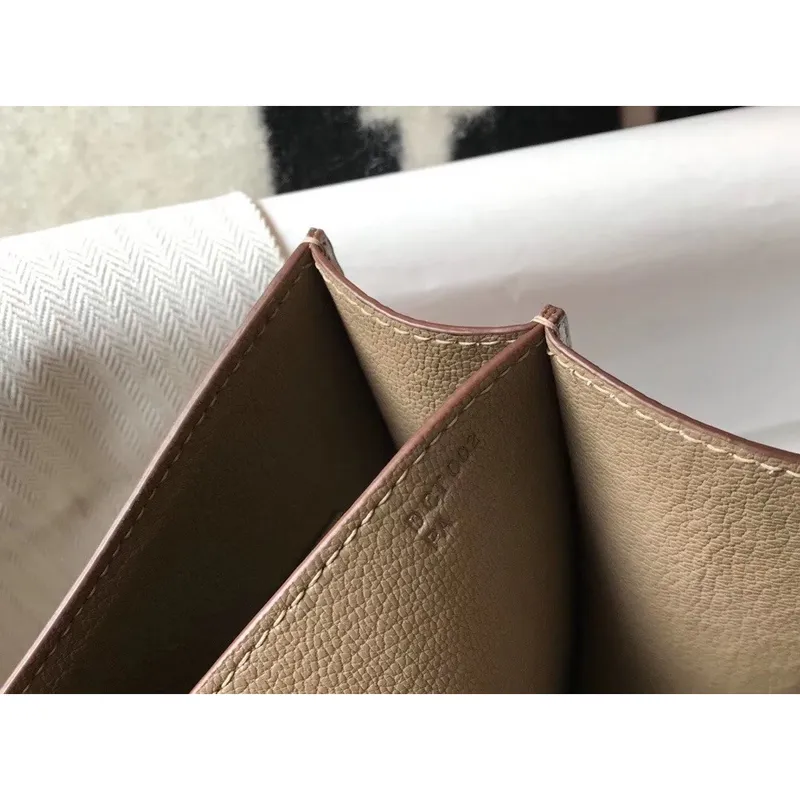 Taška Hermes Constance 18 cm v taupe embosované krokodýlí kůži