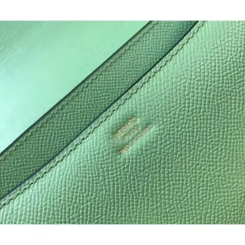 Hermes Epsom Constance 24cm Vert Criquet Ručně vyráběná taška
