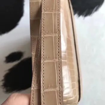 Hermes Constance 24cm Poussiere Niloticus Krokodýl