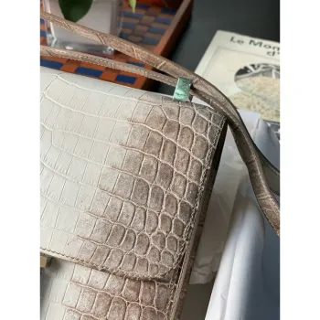 Hermes Constance 24 Ručně vyrobená taška z kůže krokodýla Niloticus Himalaya