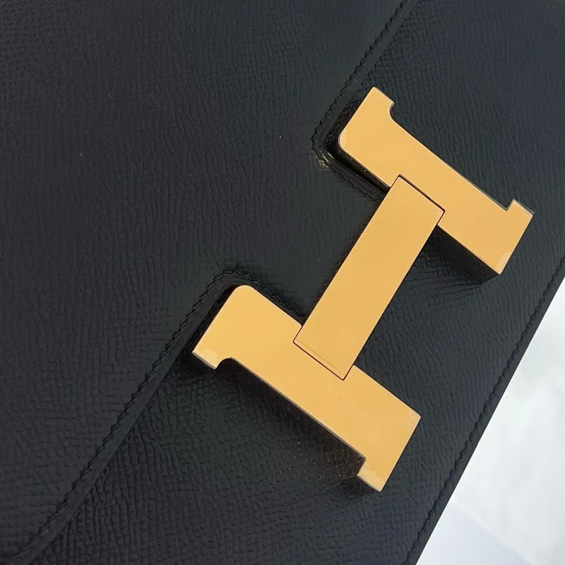Hermes Constance 1 24 Zrcadlová taška v černé Epsom telecí kůži