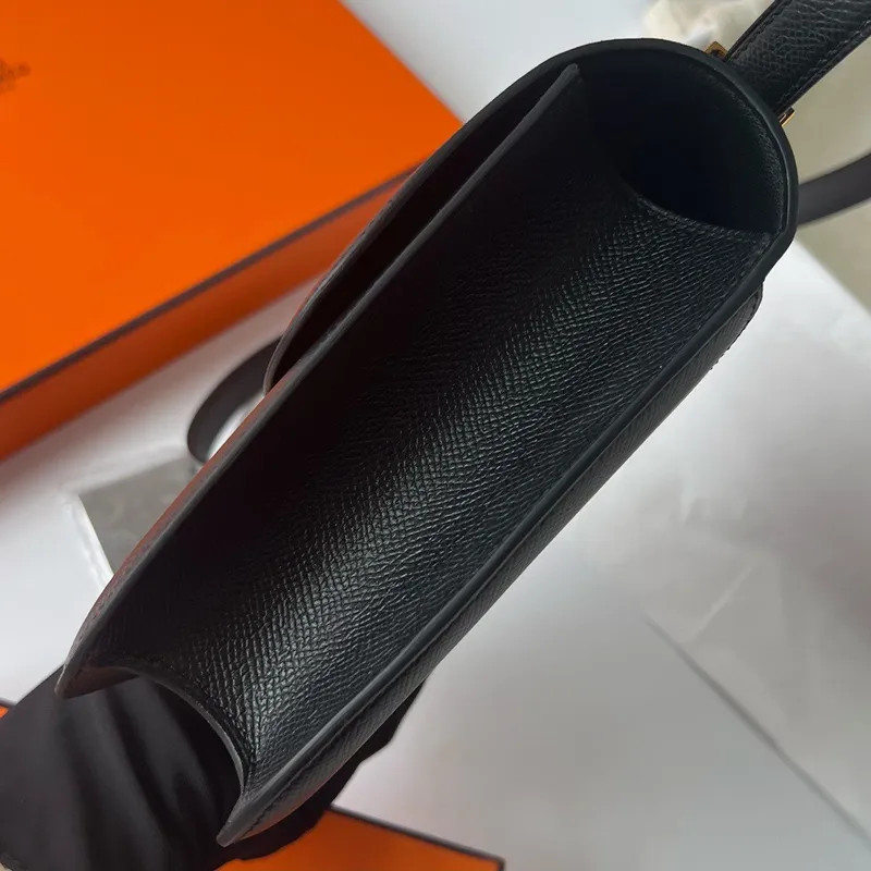 Hermes Constance 1 24 Zrcadlová taška v černé Epsom telecí kůži