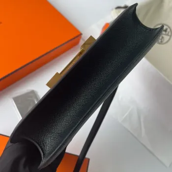 Hermes Constance 1 24 Zrcadlová taška v černé Epsom telecí kůži