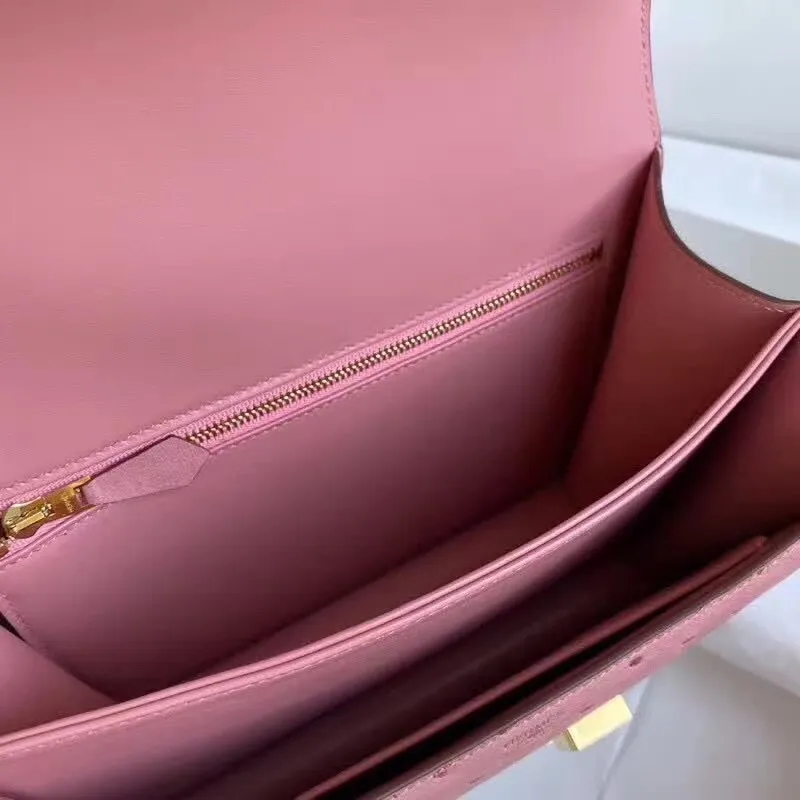 Hermes Terre Cutie Pštrosí Taška Constance 24cm