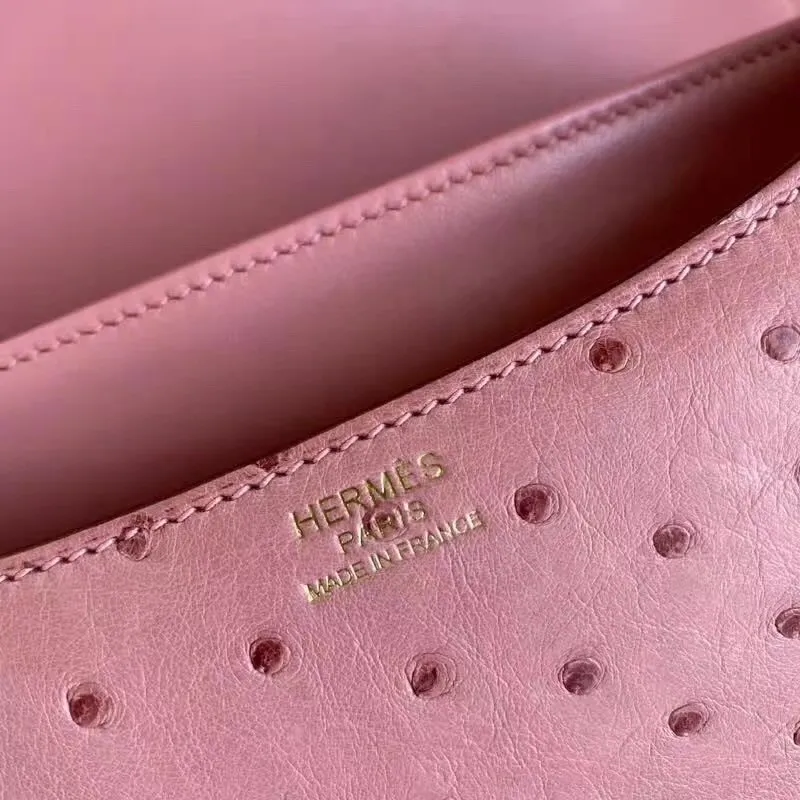 Hermes Terre Cutie Pštrosí Taška Constance 24cm