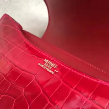 Hermes Constance 24cm Braise Niloticus Krokodýl