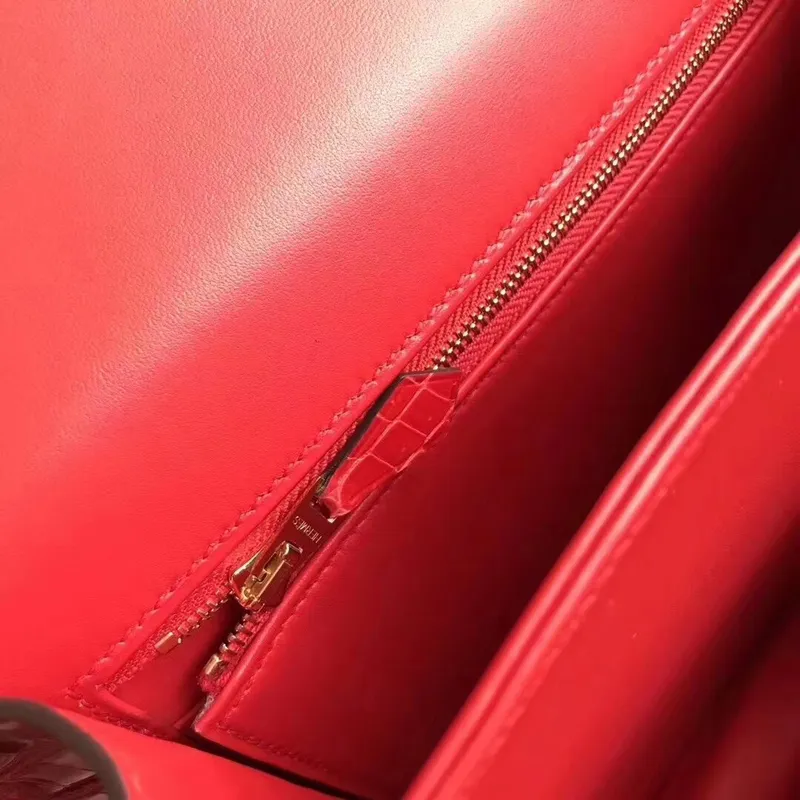 Hermes Constance 24cm Braise Niloticus Krokodýl