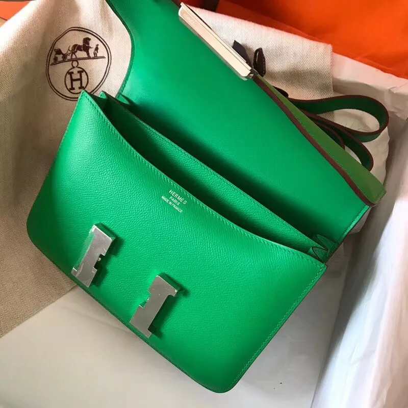 Hermes Epsom Constance 24cm Bambou Ručně vyrobená taška