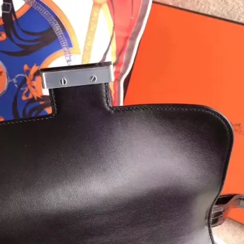 Hermes Constance 24cm Černý Niloticus Krokodýl