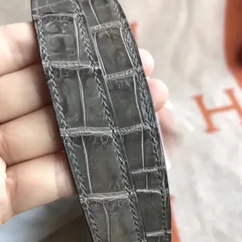 Hermes Constance 24cm Šedý Niloticus Krokodýl