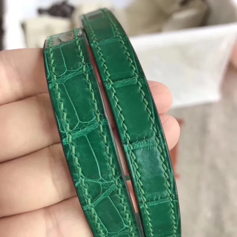 Hermes Constance 24cm Zelený Niloticus Krokodýl