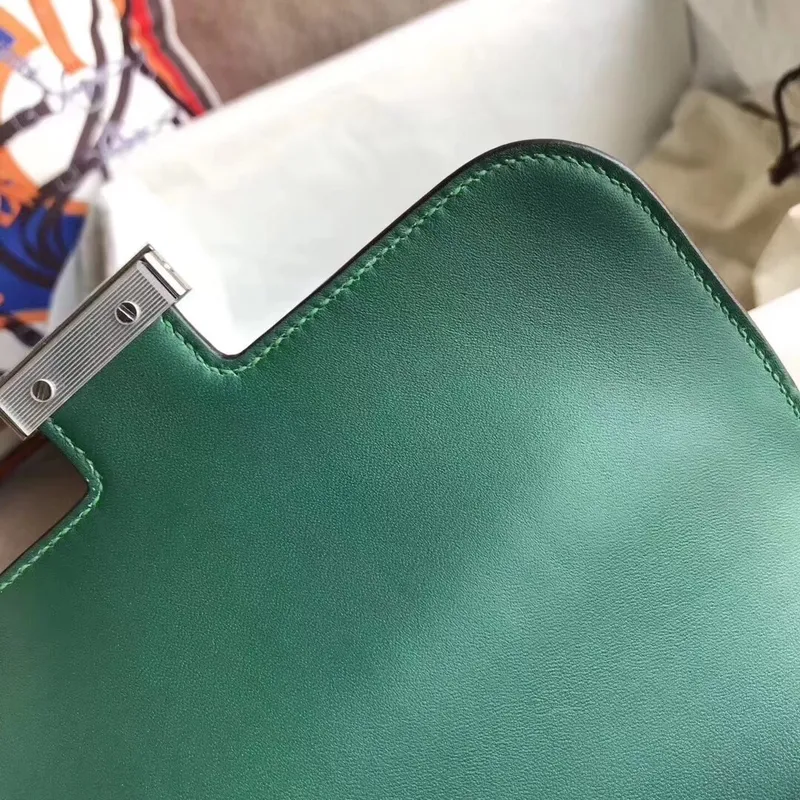 Hermes Constance 24cm Zelený Niloticus Krokodýl