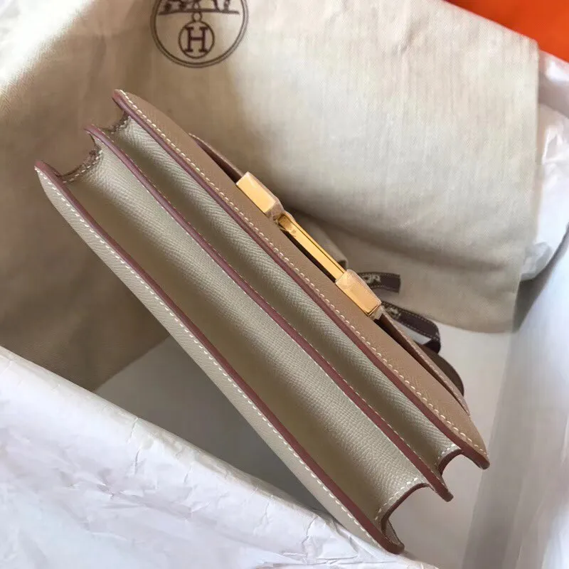 Hermes Epsom Constance 24cm Tourterelle Ručně vyráběná taška