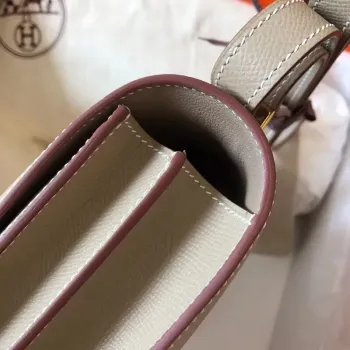Hermes Epsom Constance 24cm Tourterelle Ručně vyráběná taška
