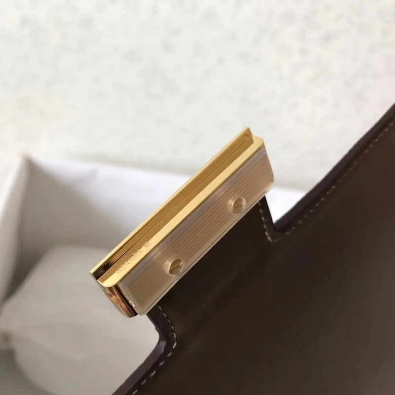 Hermes Epsom Constance 24cm Taupe Ručně vyráběná taška