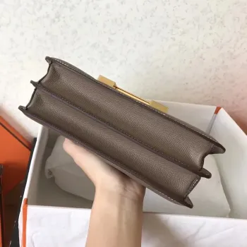 Hermes Epsom Constance 24cm Taupe Ručně vyráběná taška