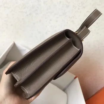 Hermes Epsom Constance 24cm Taupe Ručně vyráběná taška