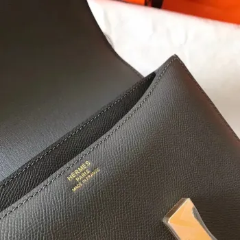 Hermes Epsom Constance 24cm Ardoise Ručně vyrobená taška