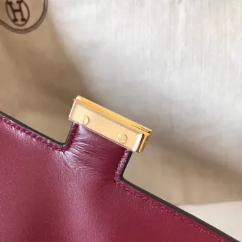 Hermes Bordeaux Epsom Constance Elan 25cm Taška