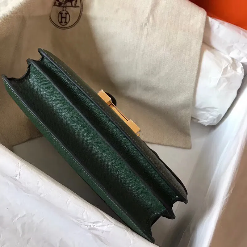Hermes Vert Anglais Epsom Constance Elan 25cm Taška