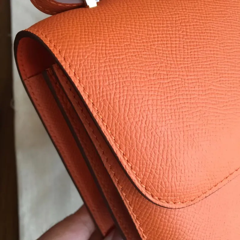 Hermes Orange Epsom Constance Elan 25cm Taška