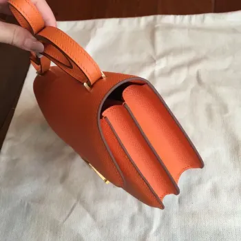 Hermes Orange Epsom Constance Elan 25cm Taška