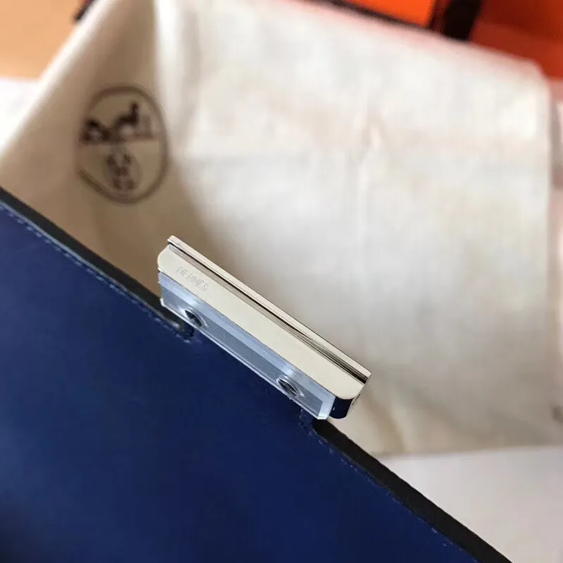 Hermes Blue Royale Epsom Constance Elan 25cm Taška