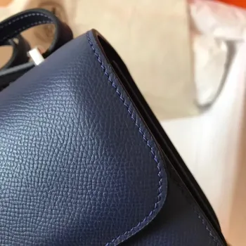 Hermes Blue Royale Epsom Constance Elan 25cm Taška