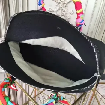 Taška Hermes Shark Bolide 45 cm v černé telecí kůži