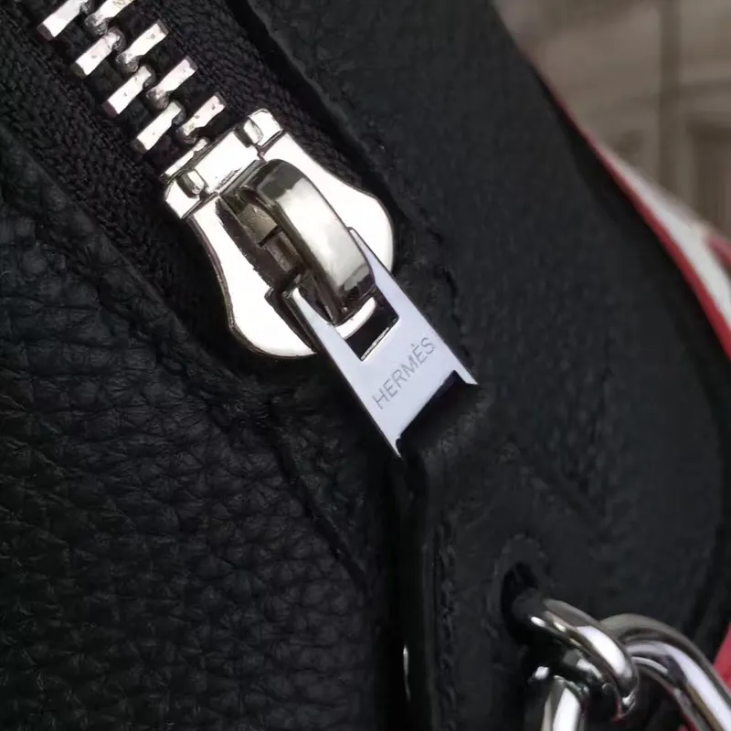 Taška Hermes Shark Bolide 45 cm v černé telecí kůži