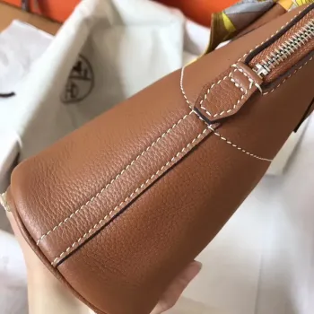 Hermès Gold Clemence Bolide 27cm Ručně vyráběná taška
